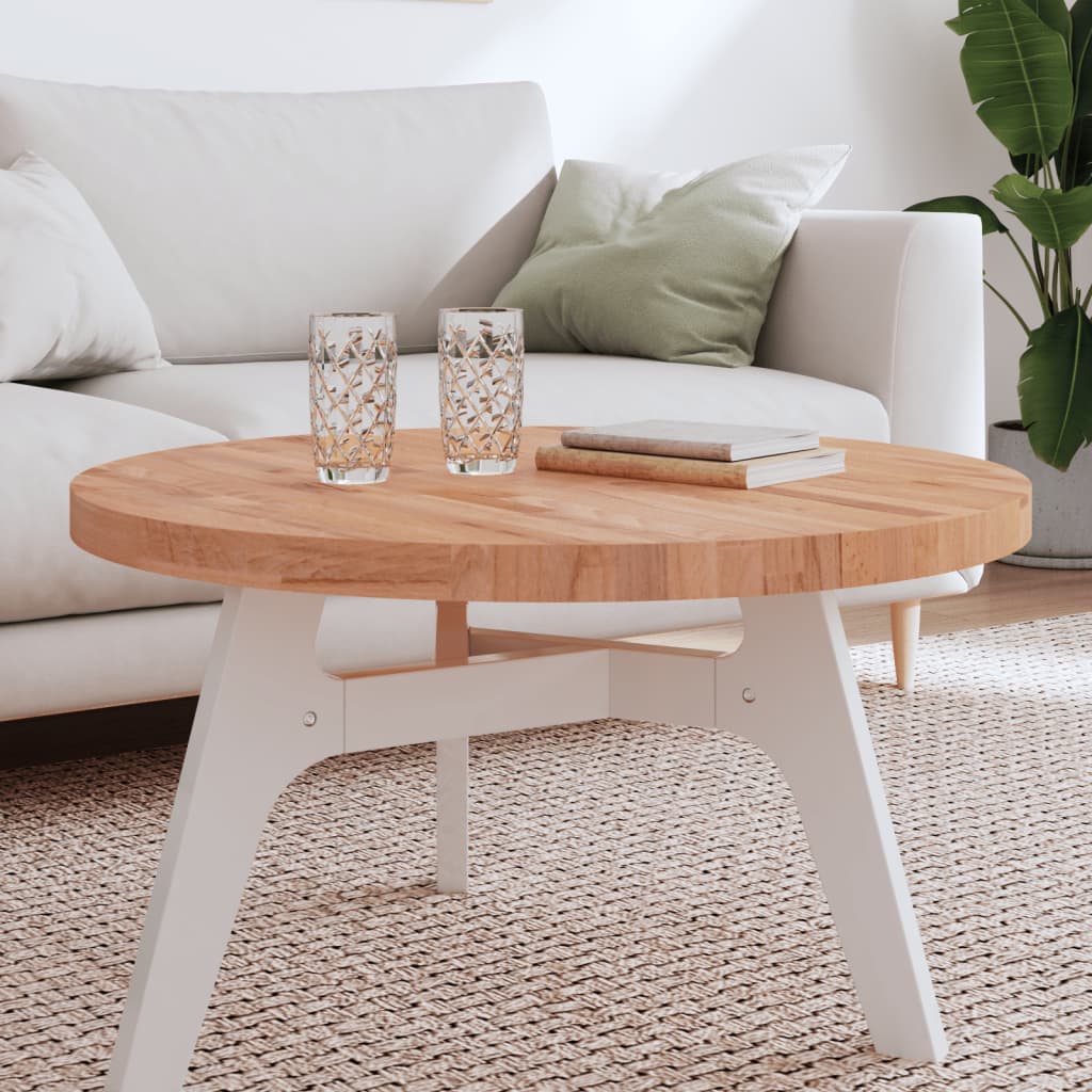 Tafelblad rond Ø80x4 cm massief beukenhout is nu te koop bij PeponiXL, paradijselijk wonen!