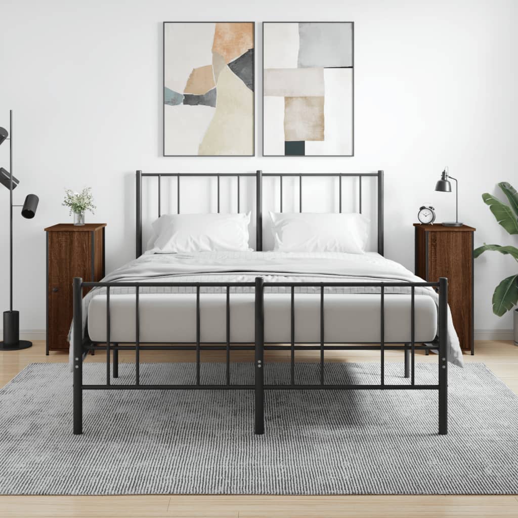 Nachtkastjes 2 st 32x42x80 cm bewerkt hout bruin eikenkleur is nu te koop bij PeponiXL, paradijselijk wonen!
