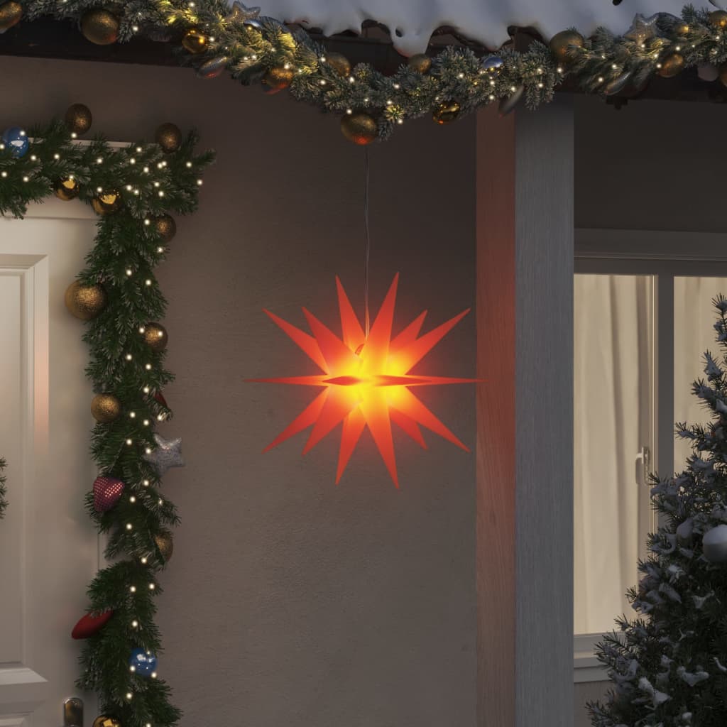 Kerstlampen met LED's 3 st inklapbaar 43 cm rood is nu te koop bij PeponiXL, paradijselijk wonen!