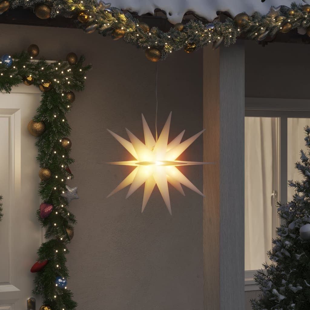 Kerstlampen met LED's 3 st inklapbaar 57 cm wit is nu te koop bij PeponiXL, paradijselijk wonen!