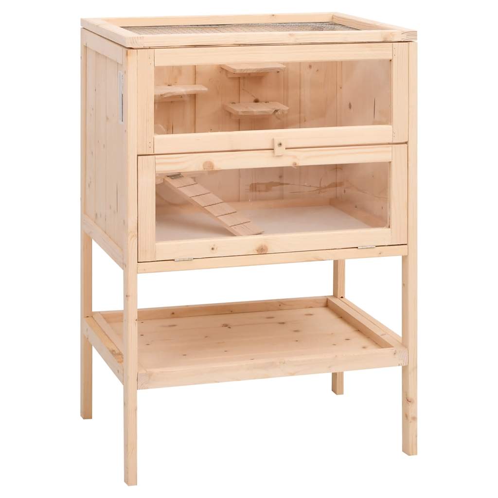 Hamsterkooi 55x40x80 cm massief vurenhout is nu te koop bij PeponiXL, paradijselijk wonen!