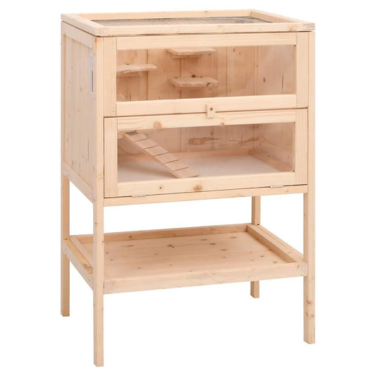 Hamsterkooi 55x40x80 cm massief vurenhout is nu te koop bij PeponiXL, paradijselijk wonen!