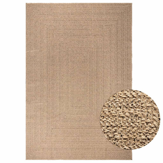 Vloerkleed ZIZUR binnen en buiten 200x290 cm jute look is nu te koop bij PeponiXL, paradijselijk wonen!