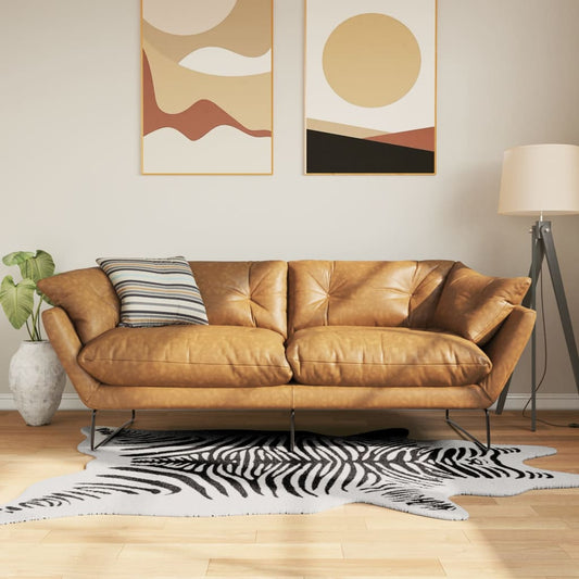 Vloerkleed zebrapatroon wasbaar 120x170 cm zwart wit is nu te koop bij PeponiXL, paradijselijk wonen!