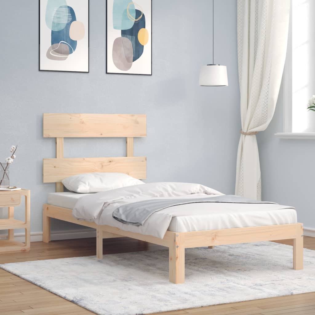 Bedframe zonder matras massief grenenhout 90x200 cm is nu te koop bij PeponiXL, paradijselijk wonen!