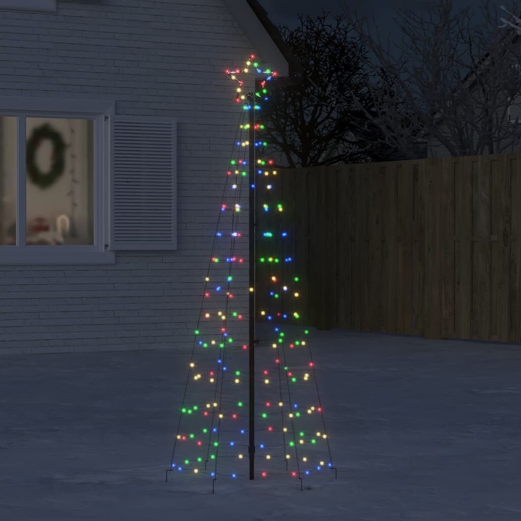 LED-kerstboom met spikes 220 LEDs kleurrijk 180 cm is nu te koop bij PeponiXL, paradijselijk wonen!