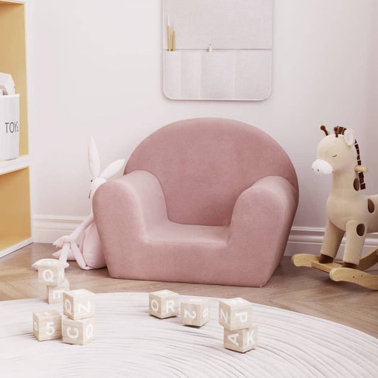 Kinderbank Roze Zacht Pluche is nu te koop bij PeponiXL, paradijselijk wonen!