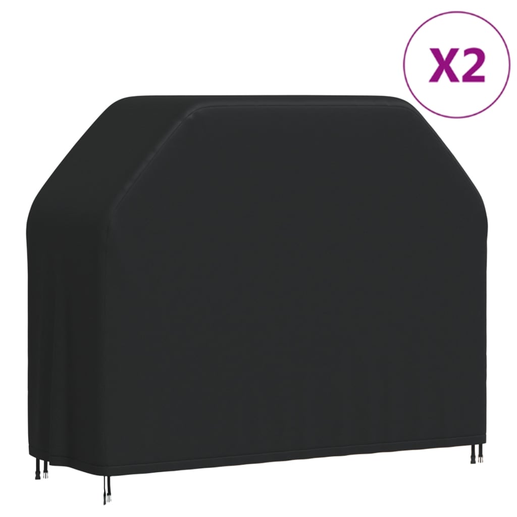 Barbecuehoezen 2 st 140x58x106 cm 420D oxford stof is nu te koop bij PeponiXL, paradijselijk wonen!
