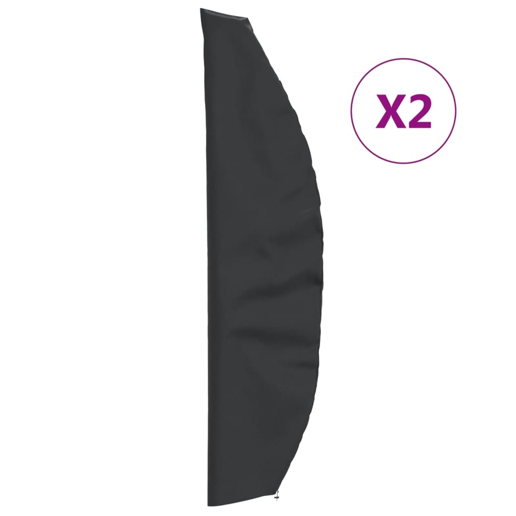 Parasolhoezen 2 st 280x30/81/45 cm 420D oxford stof is nu te koop bij PeponiXL, paradijselijk wonen!