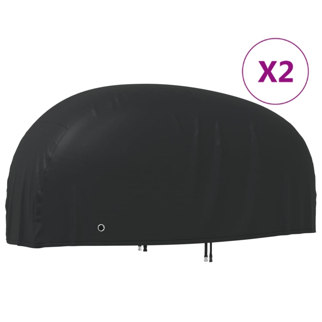 Motorhoezen 2 st 220x95x110 cm 210D oxford stof is nu te koop bij PeponiXL, paradijselijk wonen!
