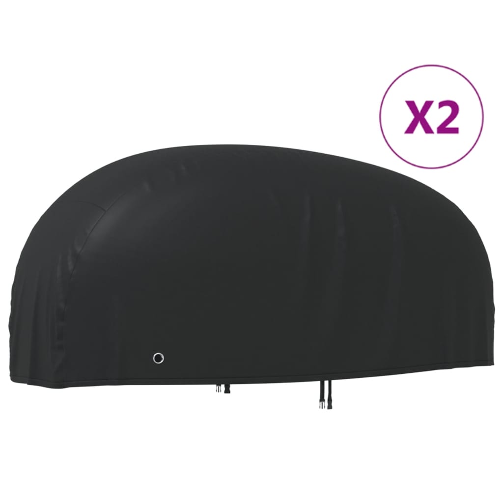 Motorhoezen 2 st 245x105x125 cm 210D oxford stof is nu te koop bij PeponiXL, paradijselijk wonen!