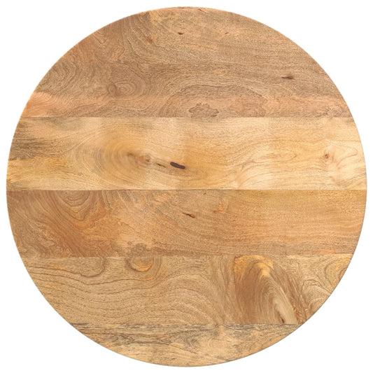 Tafelblad rond Ø 50x3,8 cm massief ruw mangohout is nu te koop bij PeponiXL, paradijselijk wonen!