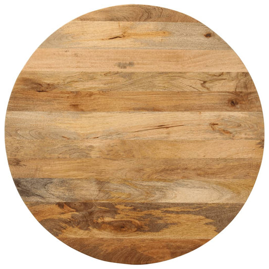 Tafelblad rond Ø 80x3,8 cm massief ruw mangohout is nu te koop bij PeponiXL, paradijselijk wonen!