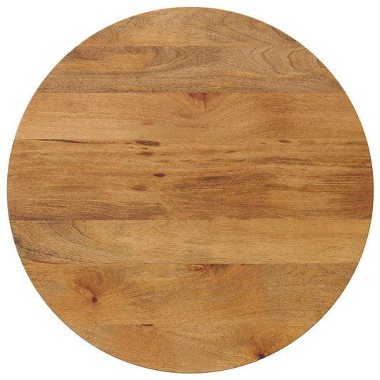 Tafelblad rond Ø 80x2,5 cm massief ruw mangohout is nu te koop bij PeponiXL, paradijselijk wonen!