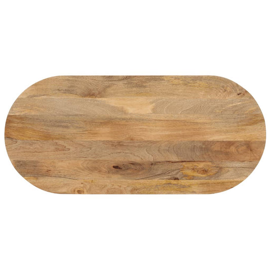Tafelblad ovaal 100x40x3,8 cm massief mangohout is nu te koop bij PeponiXL, paradijselijk wonen!