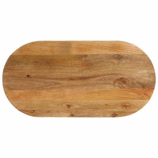 Tafelblad ovaal 80x40x3,8 cm massief mangohout is nu te koop bij PeponiXL, paradijselijk wonen!