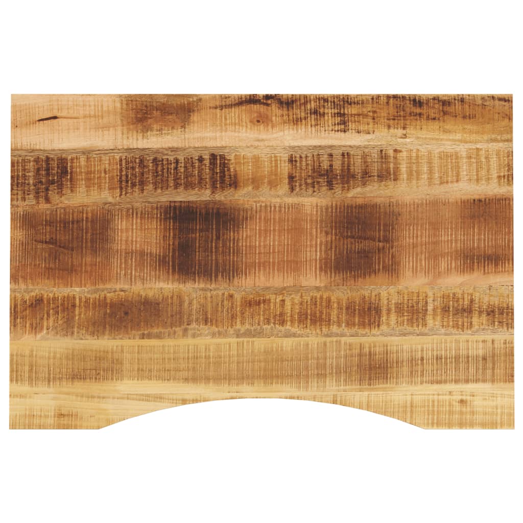Bureaublad met ronding 90x60x2,5 cm massief ruw mangohout is nu te koop bij PeponiXL, paradijselijk wonen!
