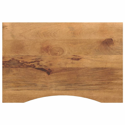 Bureaublad met ronding 90x50x2,5 cm massief ruw mangohout is nu te koop bij PeponiXL, paradijselijk wonen!