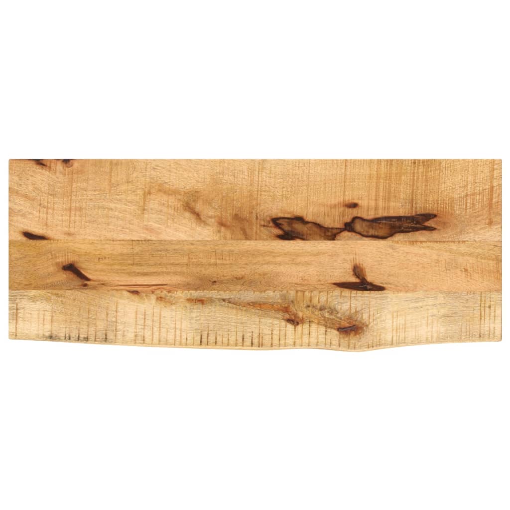 Tafelblad met natuurlijke rand 80x30x2,5 cm massief mangohout is nu te koop bij PeponiXL, paradijselijk wonen!