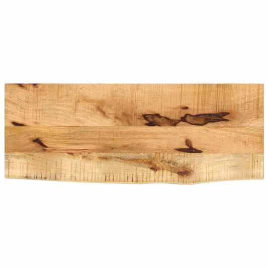 Tafelblad met natuurlijke rand 90x30x2,5 cm massief mangohout is nu te koop bij PeponiXL, paradijselijk wonen!