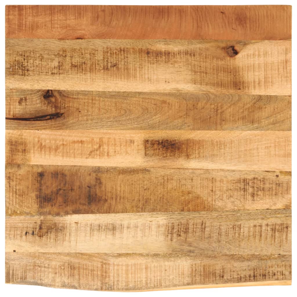 Tafelblad met natuurlijke rand 40x40x2,5 cm massief mangohout is nu te koop bij PeponiXL, paradijselijk wonen!