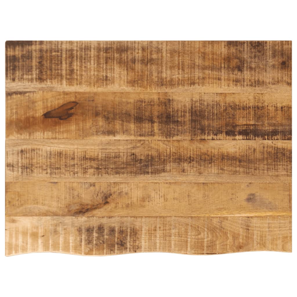 Tafelblad met natuurlijke rand 80x60x2,5 cm massief mangohout is nu te koop bij PeponiXL, paradijselijk wonen!