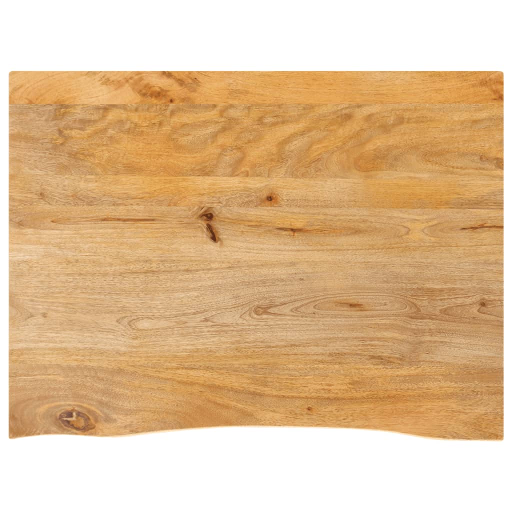 Tafelblad met natuurlijke rand 90x60x3,8 cm massief mangohout is nu te koop bij PeponiXL, paradijselijk wonen!