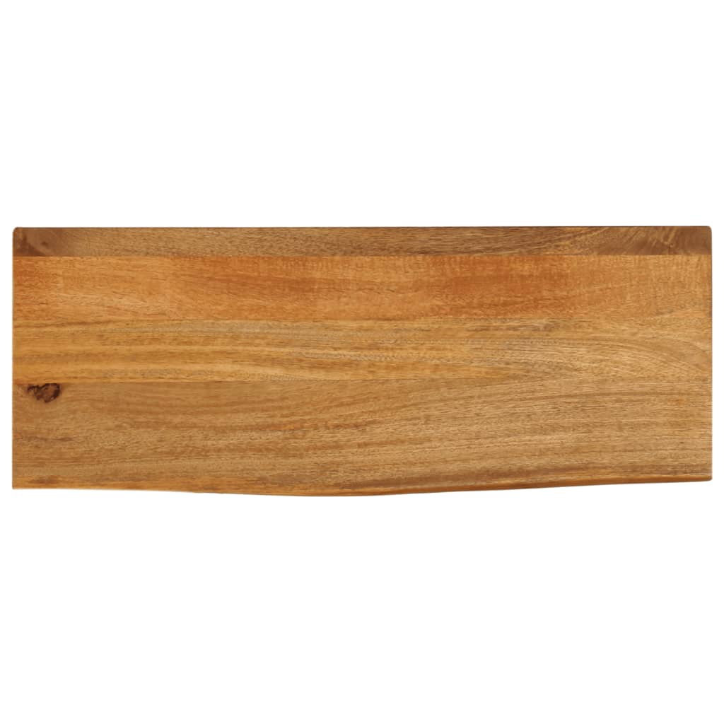 Tafelblad met natuurlijke rand 70x40x2,5 cm massief mangohout is nu te koop bij PeponiXL, paradijselijk wonen!
