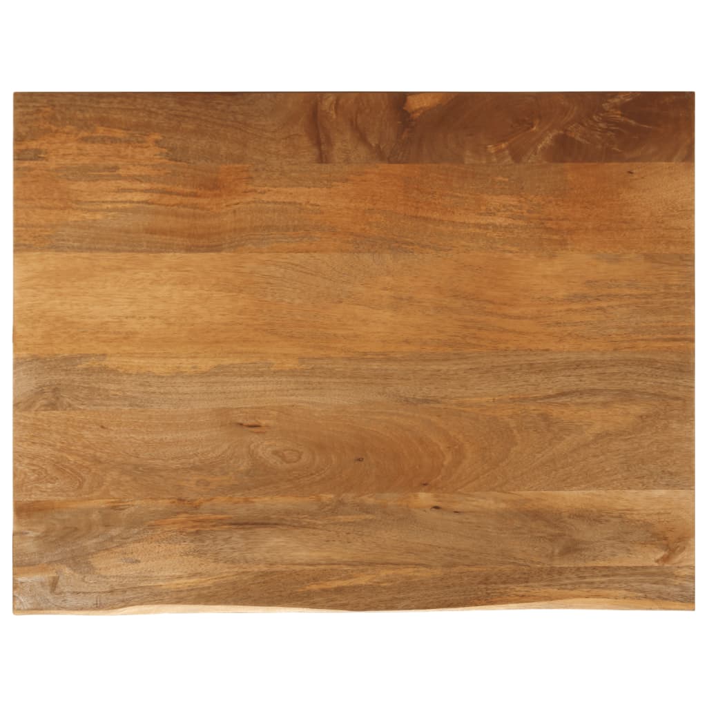 Tafelblad met natuurlijke rand 90x80x2,5 cm massief mangohout is nu te koop bij PeponiXL, paradijselijk wonen!