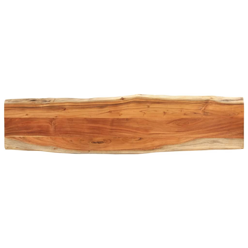Tafelblad rechthoekig natuurlijke rand 160x40x3,8 cm acaciahout is nu te koop bij PeponiXL, paradijselijk wonen!