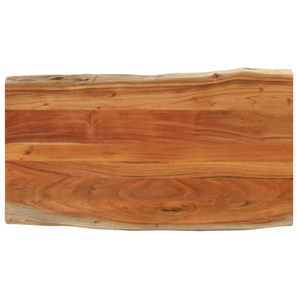 Tafelblad rechthoekig natuurlijke rand 110x60x3,8 cm acaciahout is nu te koop bij PeponiXL, paradijselijk wonen!