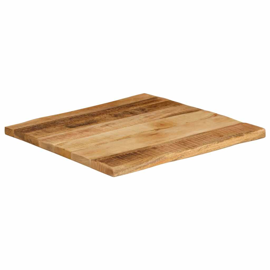 Tafelblad met natuurlijke rand 40x40x2,5 cm massief mangohout is nu te koop bij PeponiXL, paradijselijk wonen!