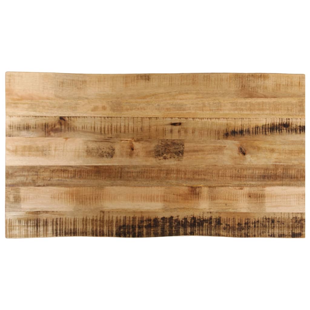 Tafelblad met natuurlijke rand 120x60x3,8 cm massief mangohout is nu te koop bij PeponiXL, paradijselijk wonen!
