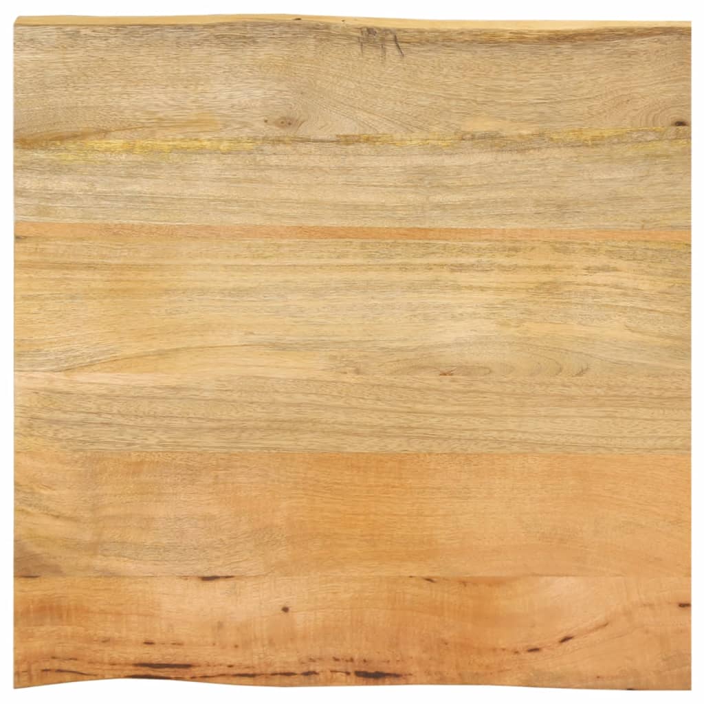 Tafelblad met natuurlijke rand 80x80x3,8 cm massief mangohout is nu te koop bij PeponiXL, paradijselijk wonen!