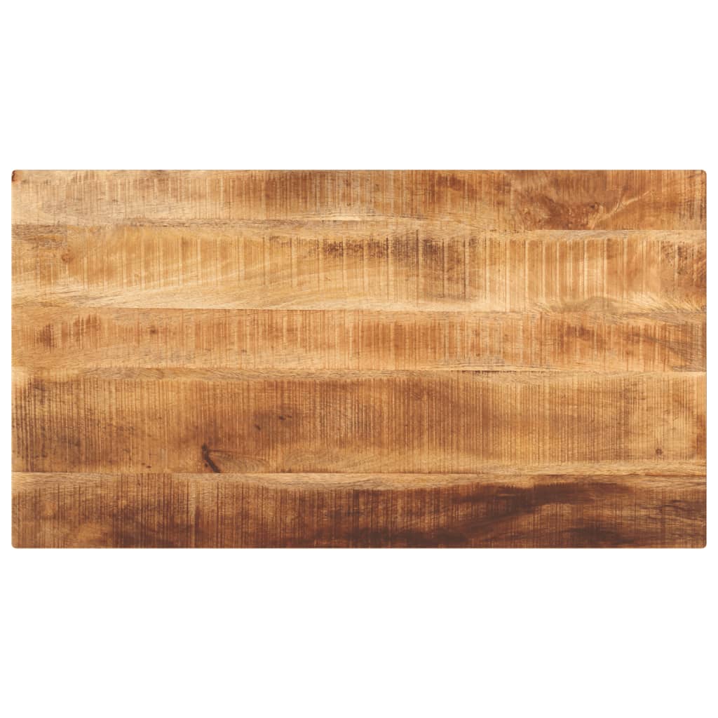 Tafelblad rechthoekig 100x60x3,8 cm massief ruw mangohout is nu te koop bij PeponiXL, paradijselijk wonen!