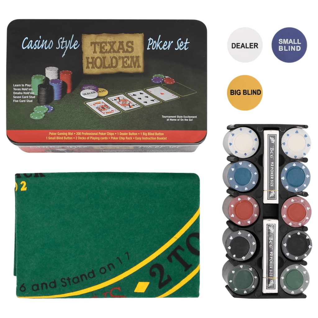 200-delige Pokerset 4 g is nu te koop bij PeponiXL, paradijselijk wonen!