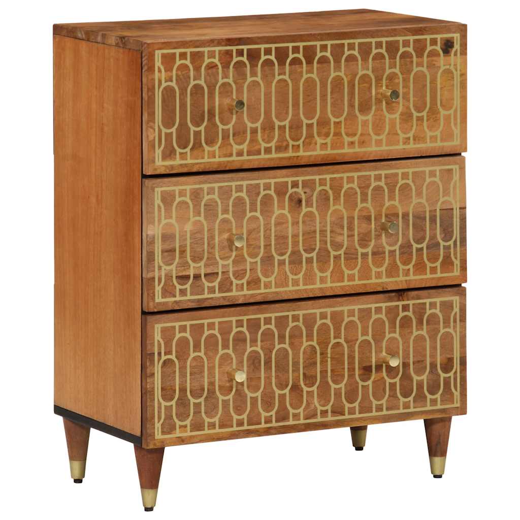 Bijzetkast 60x33x75 cm massief mangohout is nu te koop bij PeponiXL, paradijselijk wonen!