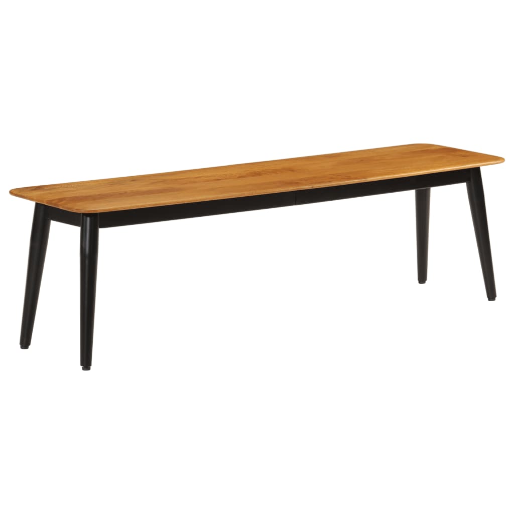Bankje 160x40x45 cm massief mangohout en ijzer is nu te koop bij PeponiXL, paradijselijk wonen!