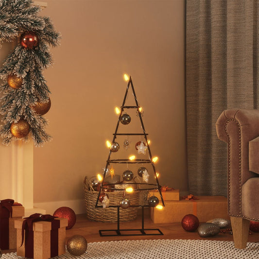 Kerstdecoratie kerstboom 60 cm metaal zwart is nu te koop bij PeponiXL, paradijselijk wonen!