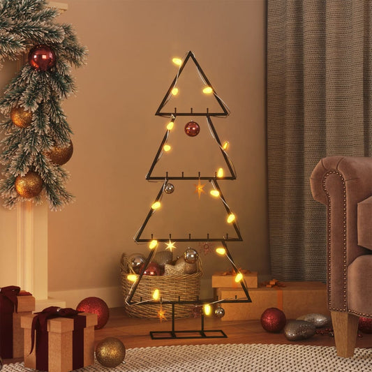 Kerstdecoratie kerstboom 90 cm metaal zwart is nu te koop bij PeponiXL, paradijselijk wonen!