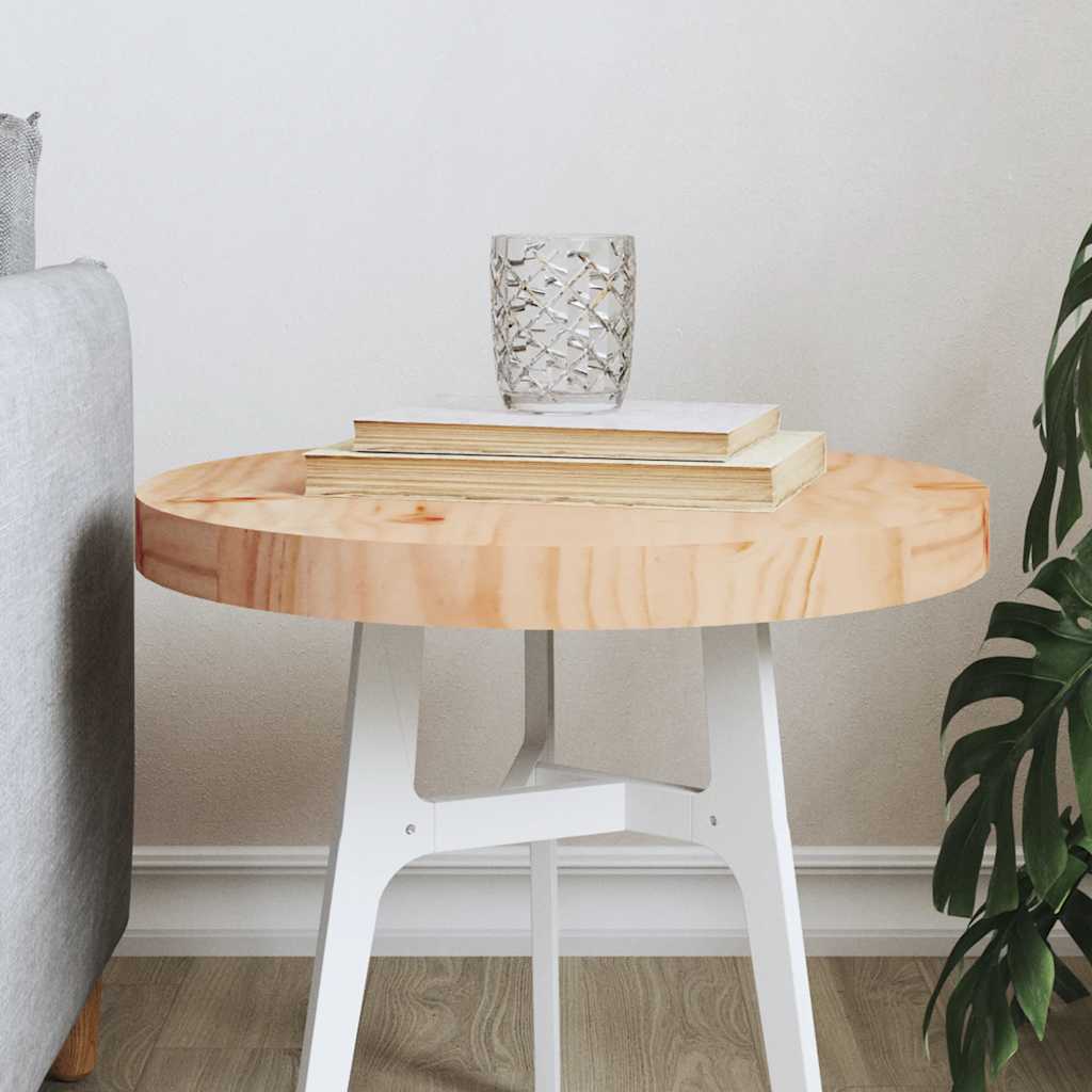 Tafelblad rond Ø40x3 cm massief grenenhout is nu te koop bij PeponiXL, paradijselijk wonen!