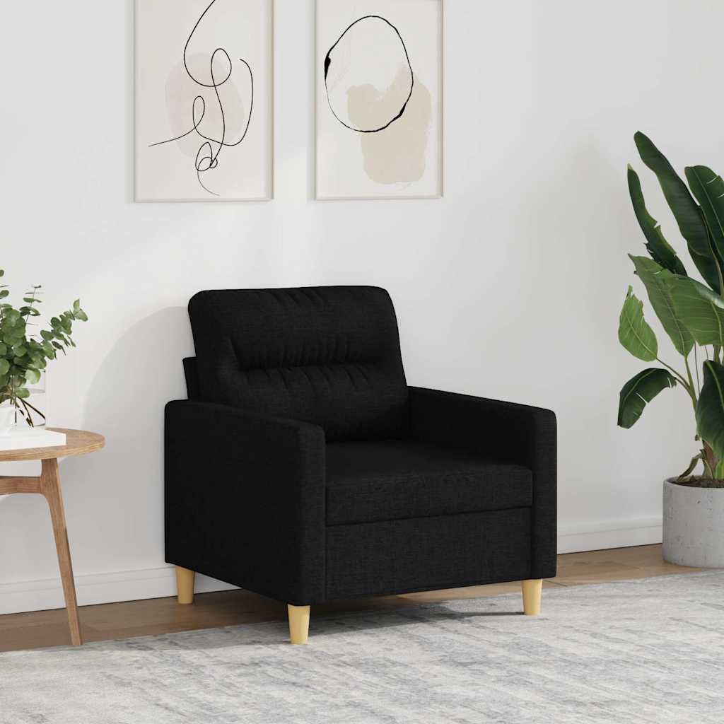 Fauteuil 60 cm stof zwart is nu te koop bij PeponiXL, paradijselijk wonen!