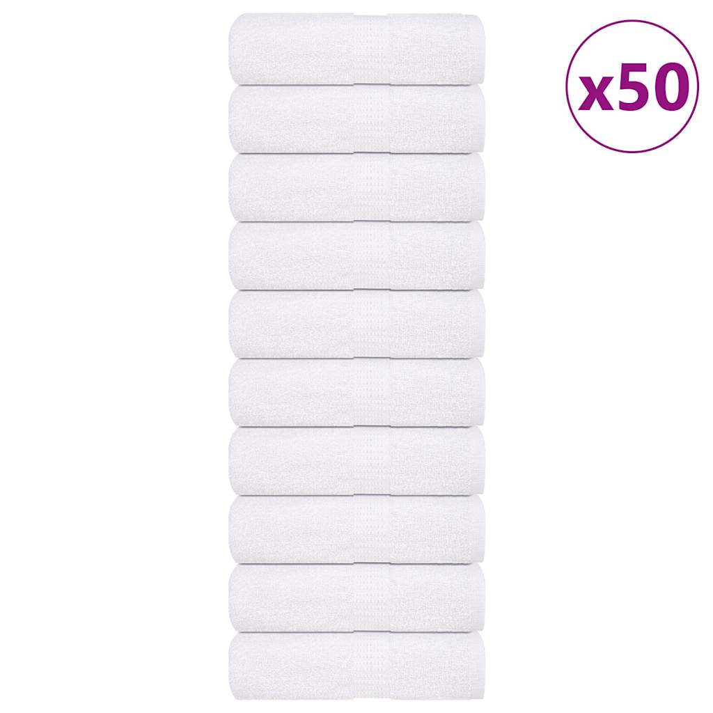 Washandjes FROGN 50 st 30x30 cm 360 g/m² wit is nu te koop bij PeponiXL, paradijselijk wonen!