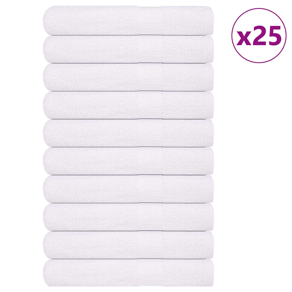 Handdoeken FROGN 25 st 100x200 cm 360 g/m² wit is nu te koop bij PeponiXL, paradijselijk wonen!
