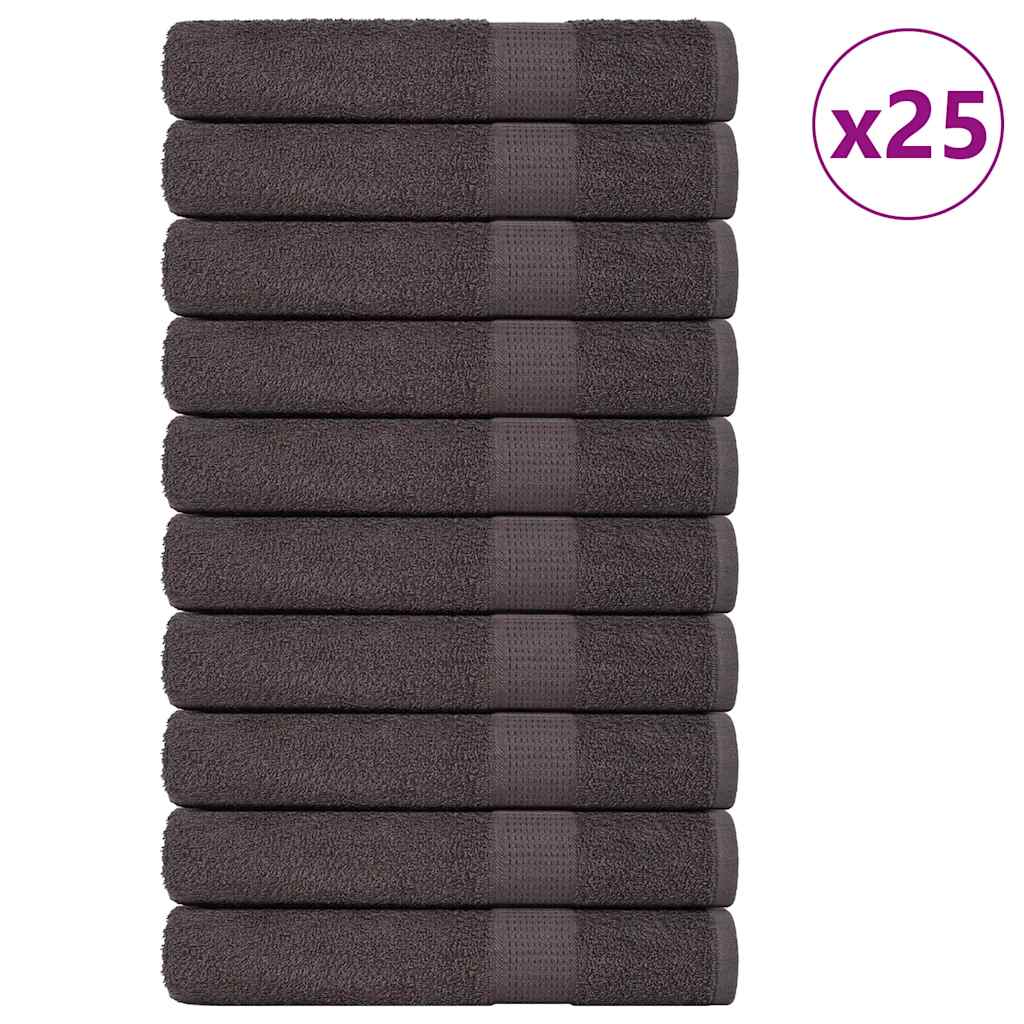 Handdoeken FROGN 25 st 100x200 cm 360 g/m² antraciet is nu te koop bij PeponiXL, paradijselijk wonen!