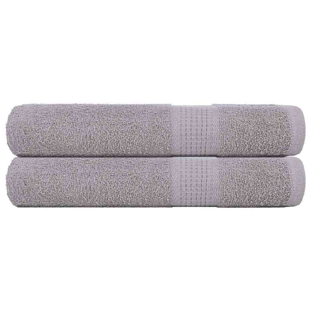 Handdoeken FROGN 2 st 100x200 cm 360 g/m² grijs is nu te koop bij PeponiXL, paradijselijk wonen!