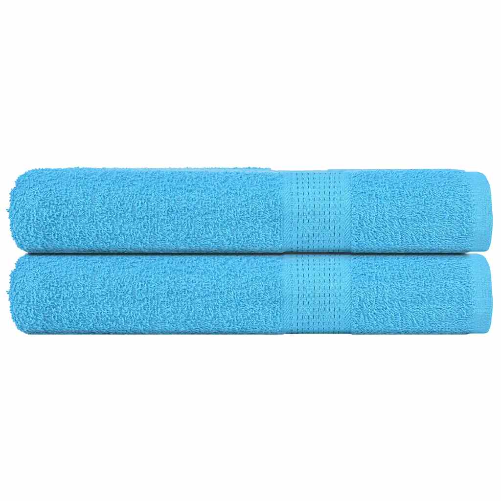 Handdoeken FROGN 2 st 100x200 cm 360 g/m² turquoise is nu te koop bij PeponiXL, paradijselijk wonen!