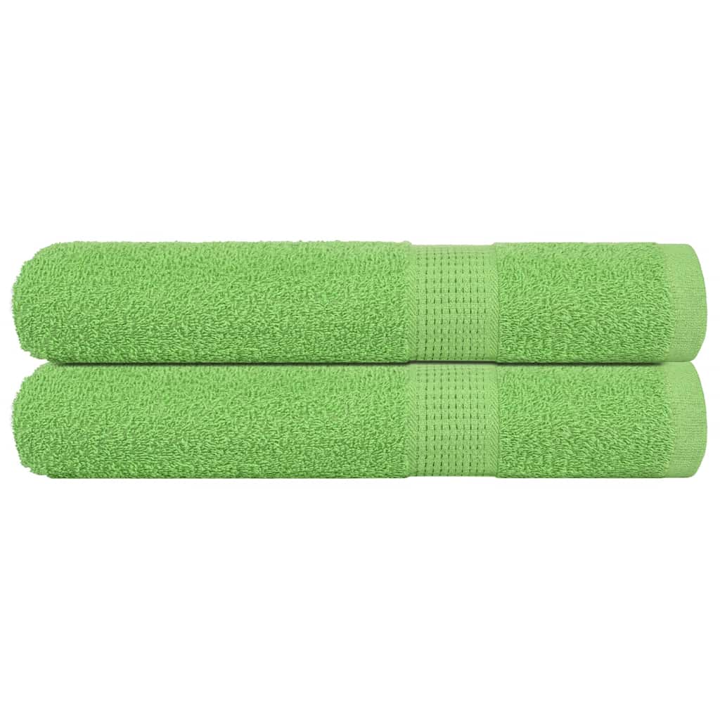 Saunahanddoeken FROGN 2 st 80x200 cm 360 g/m² appelgroen is nu te koop bij PeponiXL, paradijselijk wonen!