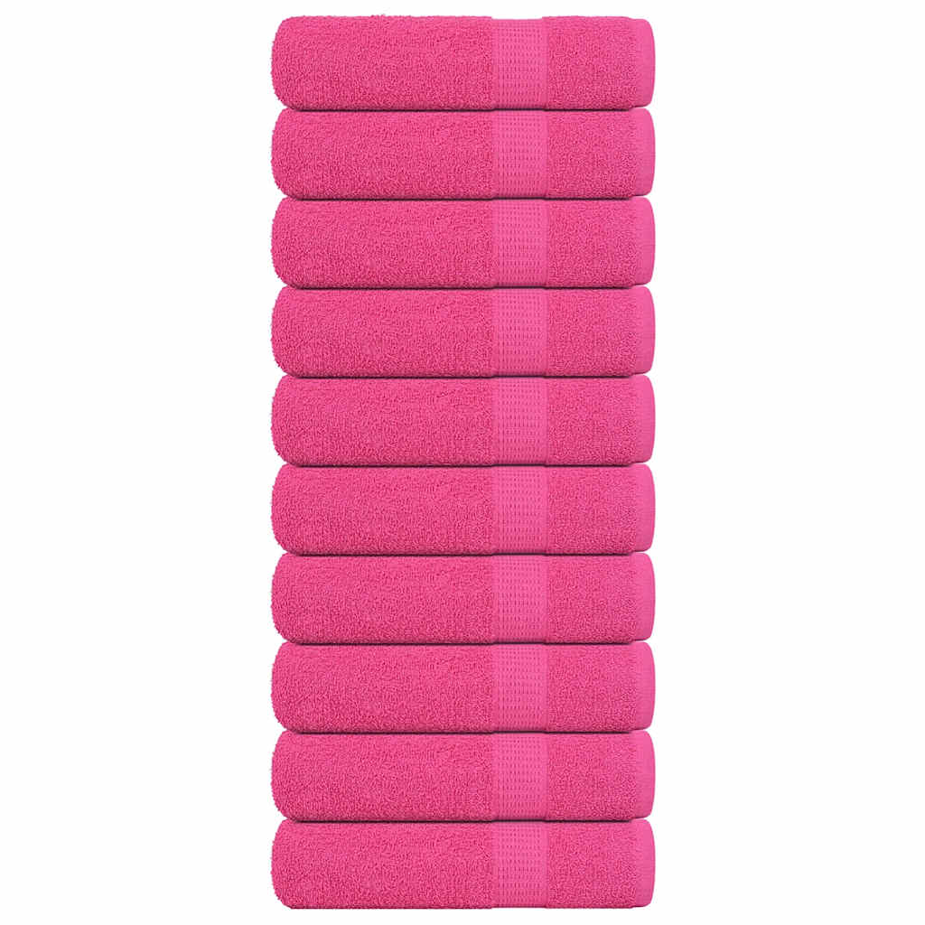 Handdoeken FROGN 10 st 50x100 cm 360 g/m² roze is nu te koop bij PeponiXL, paradijselijk wonen!