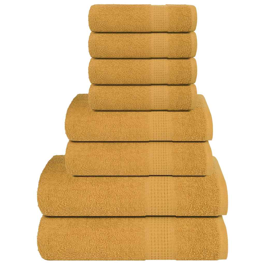 8-delige Handdoekenset FROGN 360 g/m² goud is nu te koop bij PeponiXL, paradijselijk wonen!